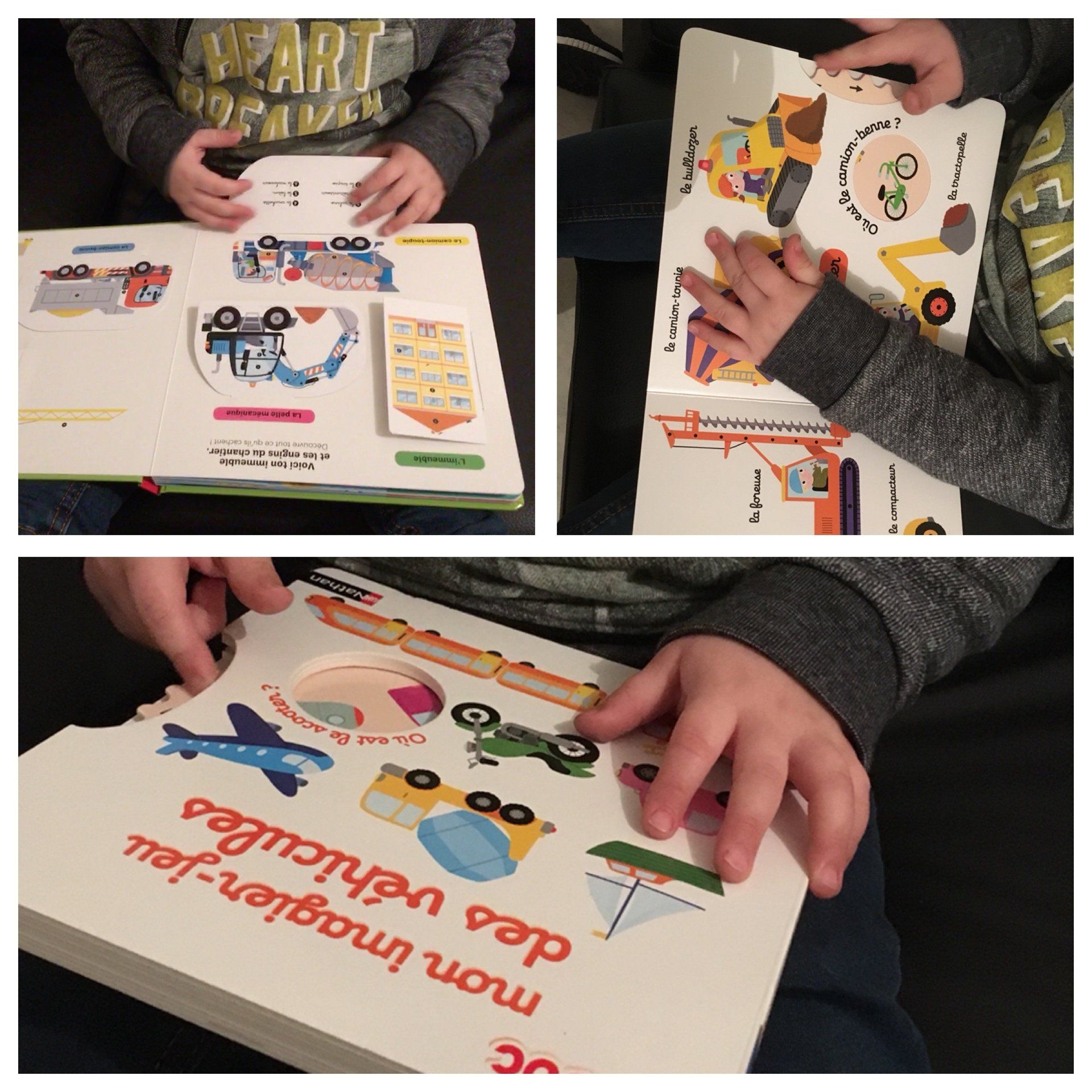 Mon imagier jeu des véhicules