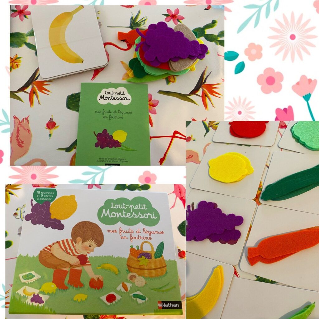 Mes fruits et légumes en feutrine Tout-petit Montessori