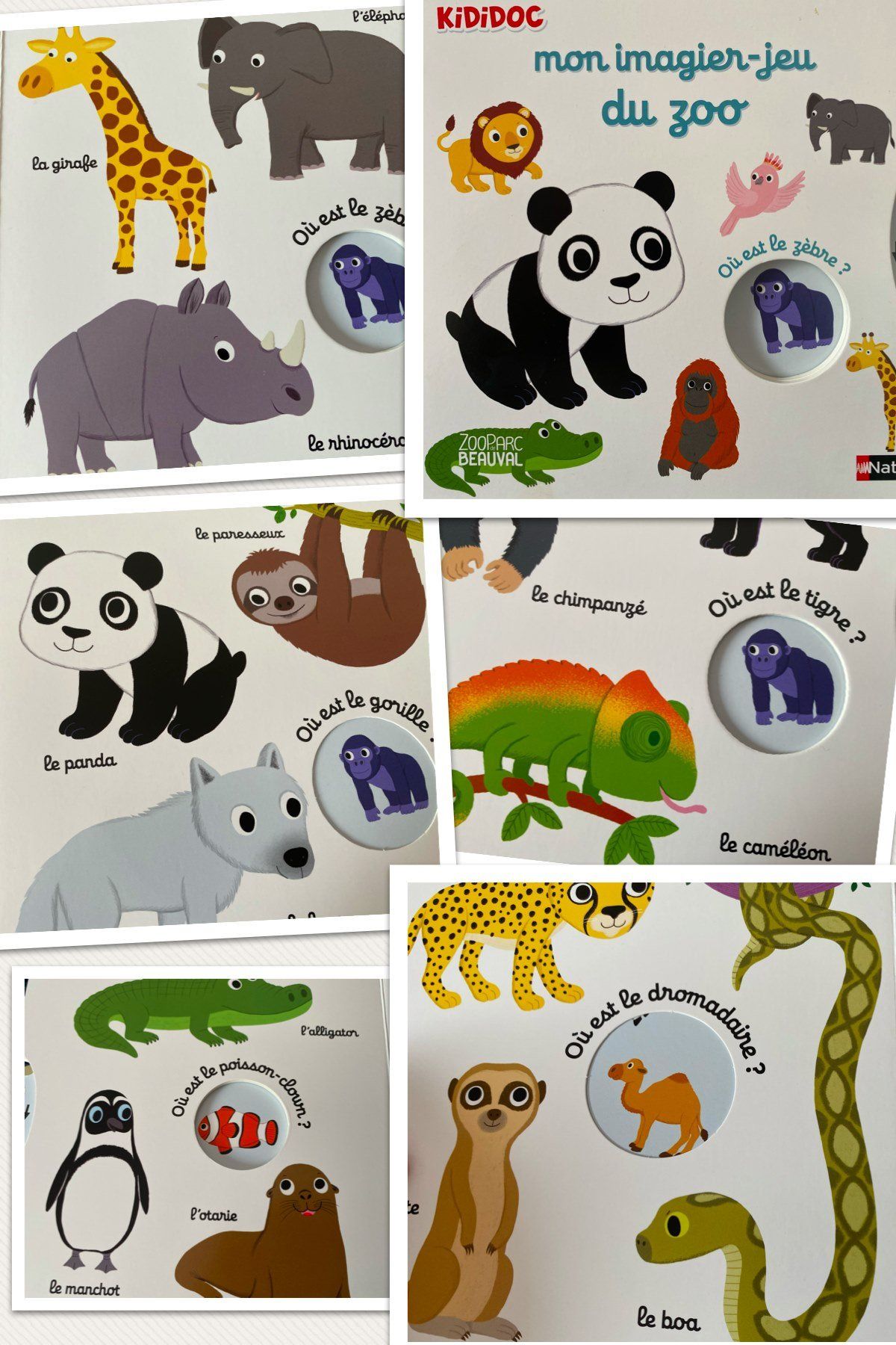 Mon imagier-jeu du zoo