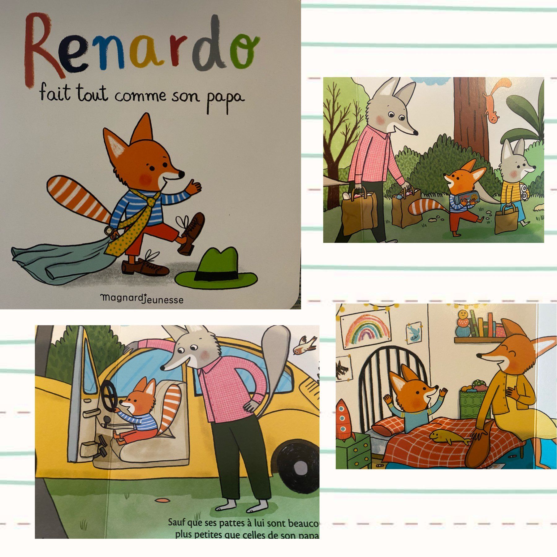 Renardo fait tout comme son papa