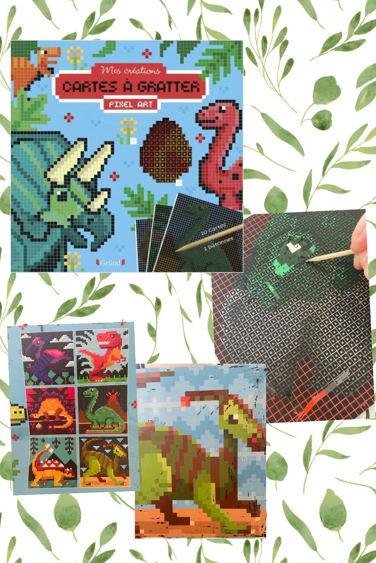 Mes créations cartes à gratter Pixel Art
