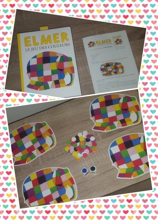Elmer le jeu des couleurs