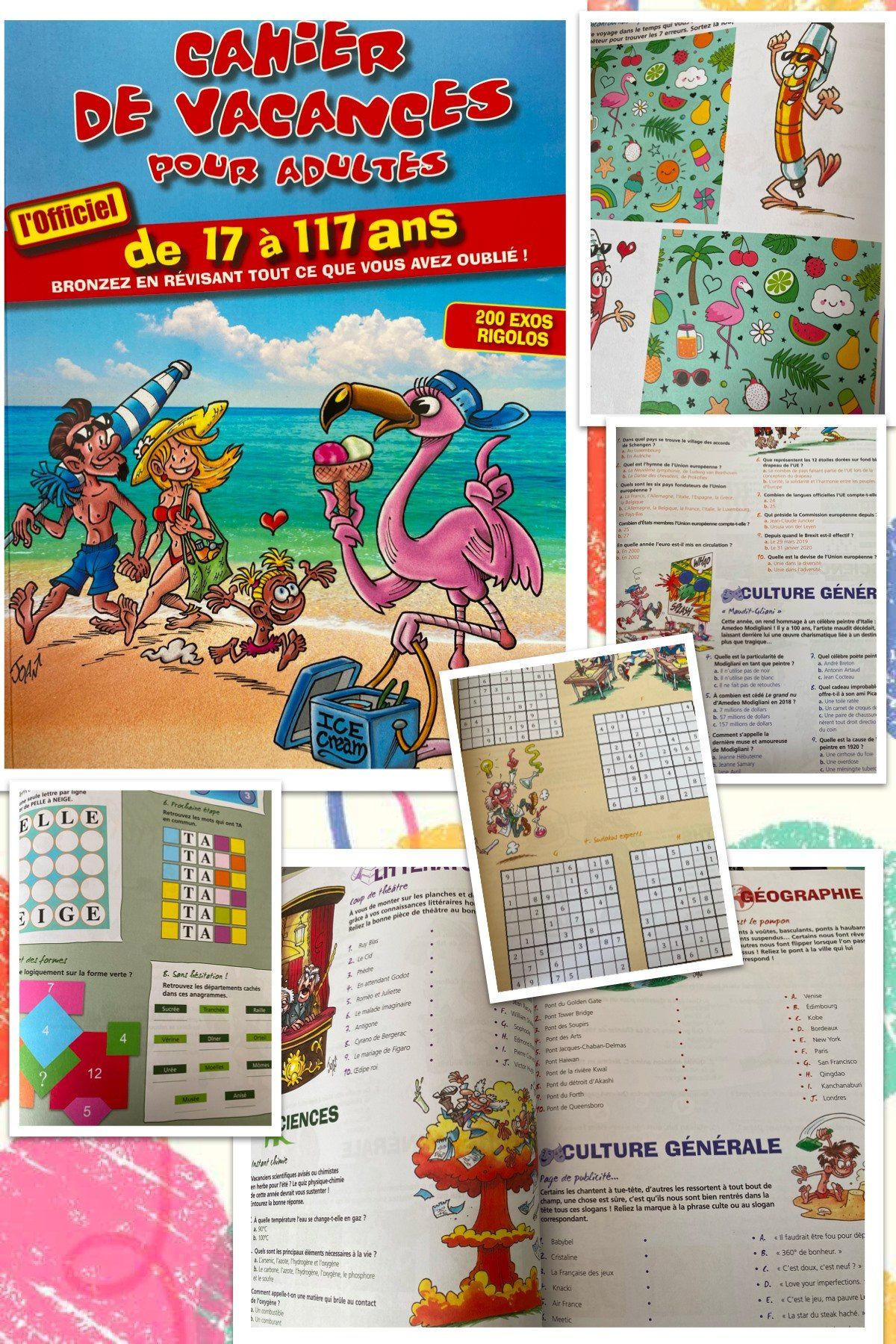 Cahier de vacances pour adultes