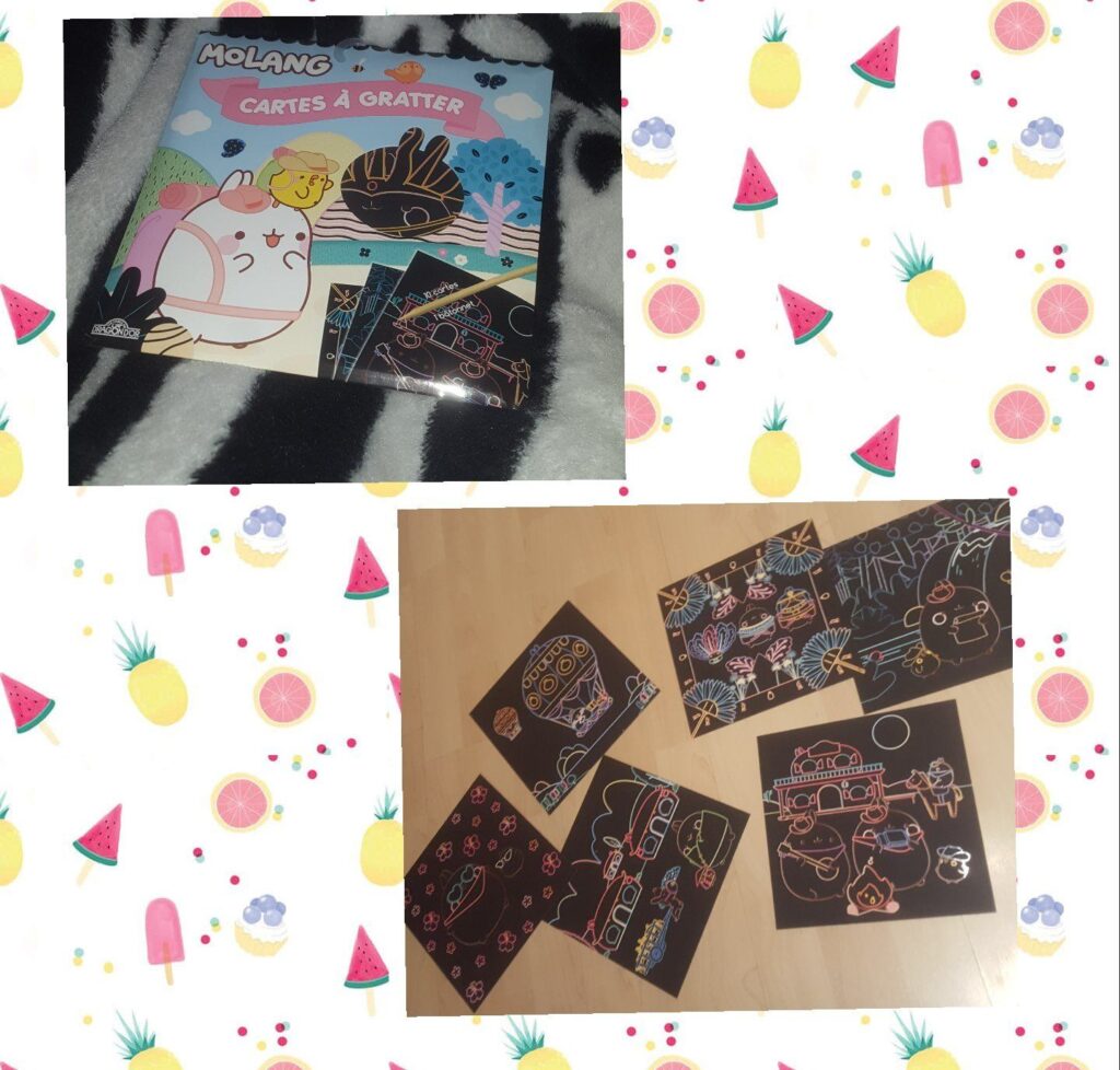 Cartes à gratter Molang de Milimages