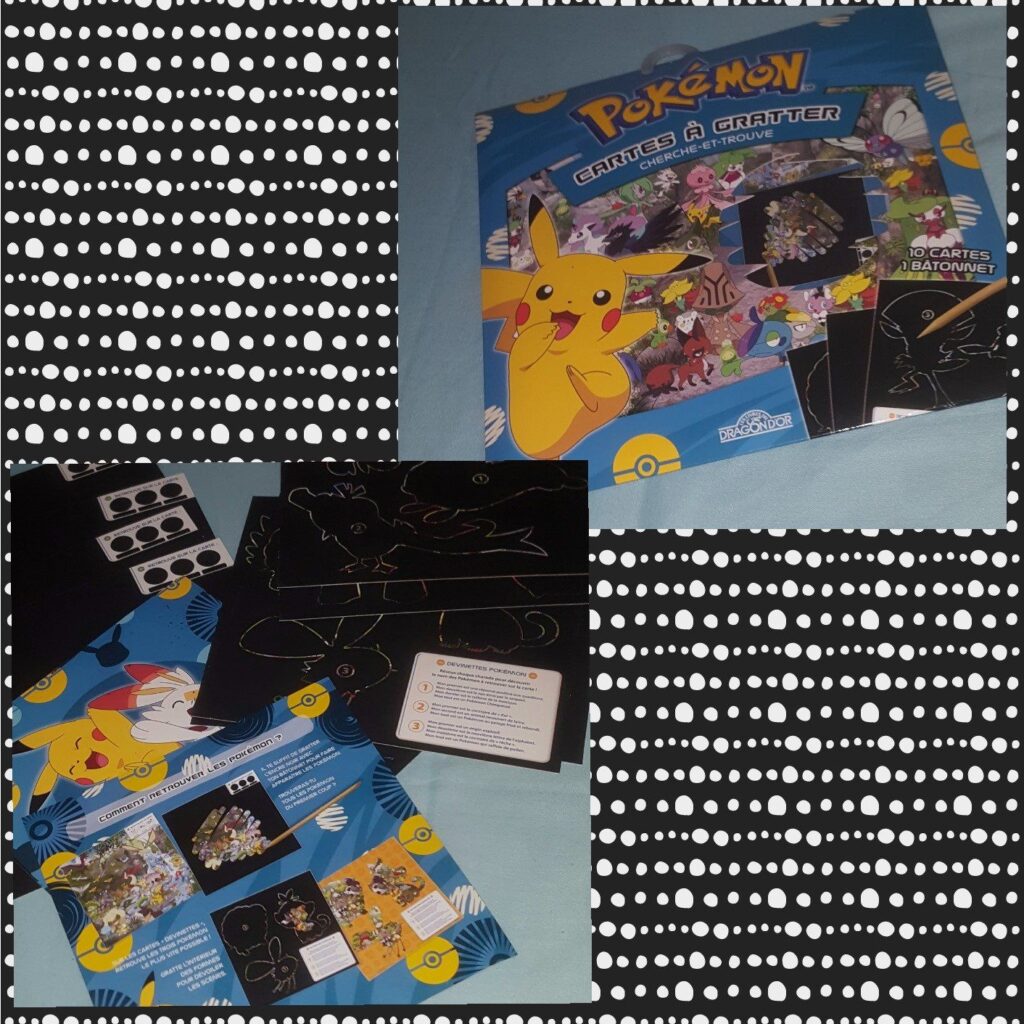 Pokémon cartes à gratter cherche-et-trouve