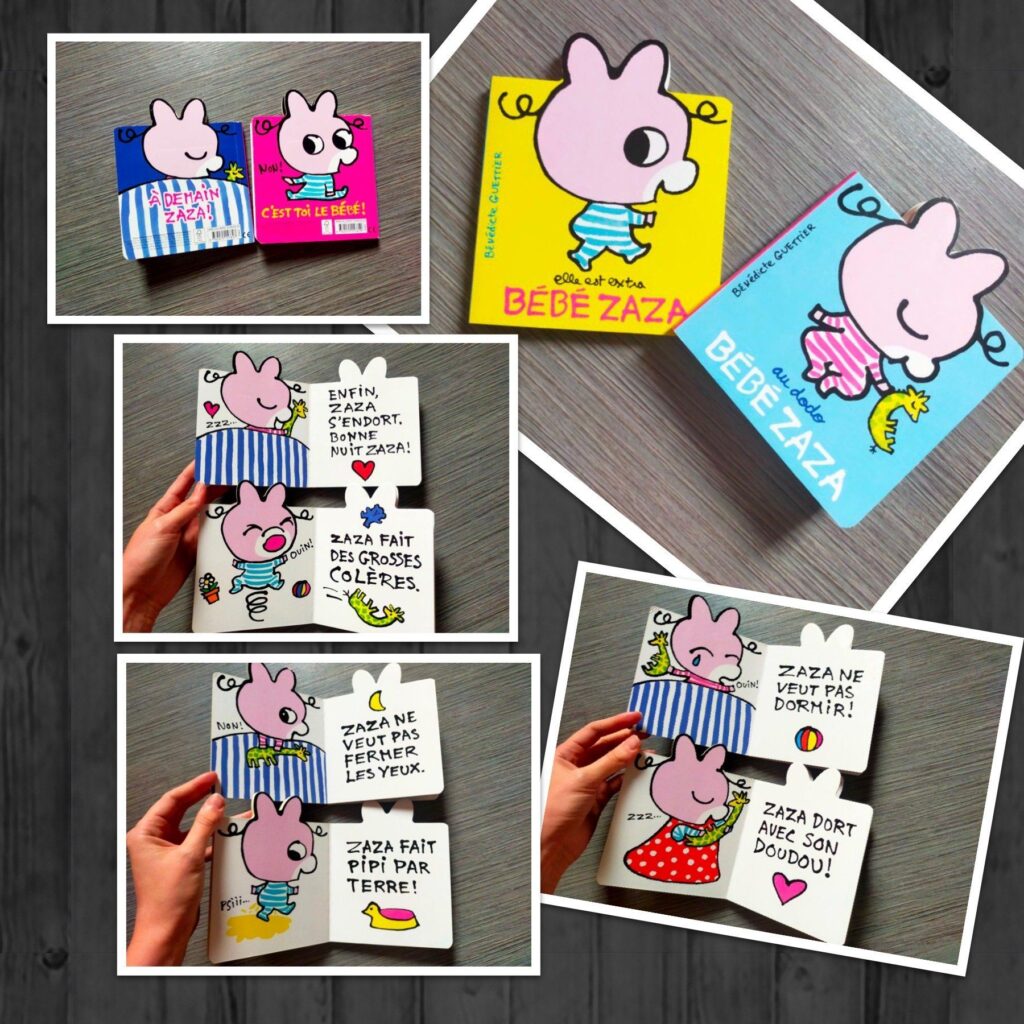 « Bébé zaza » (la petite sœur de Trotro) « Au dodo» et « Elle est extra »